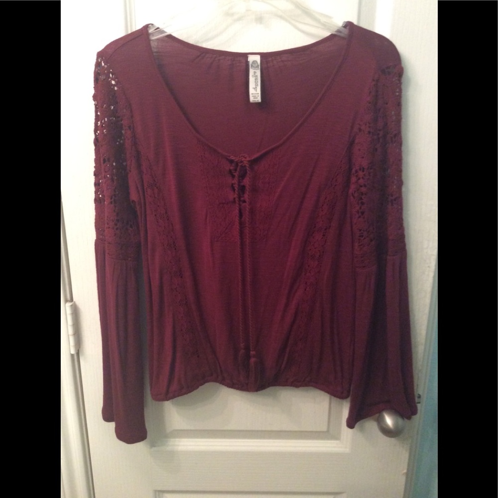NWOT American Rag maroon top